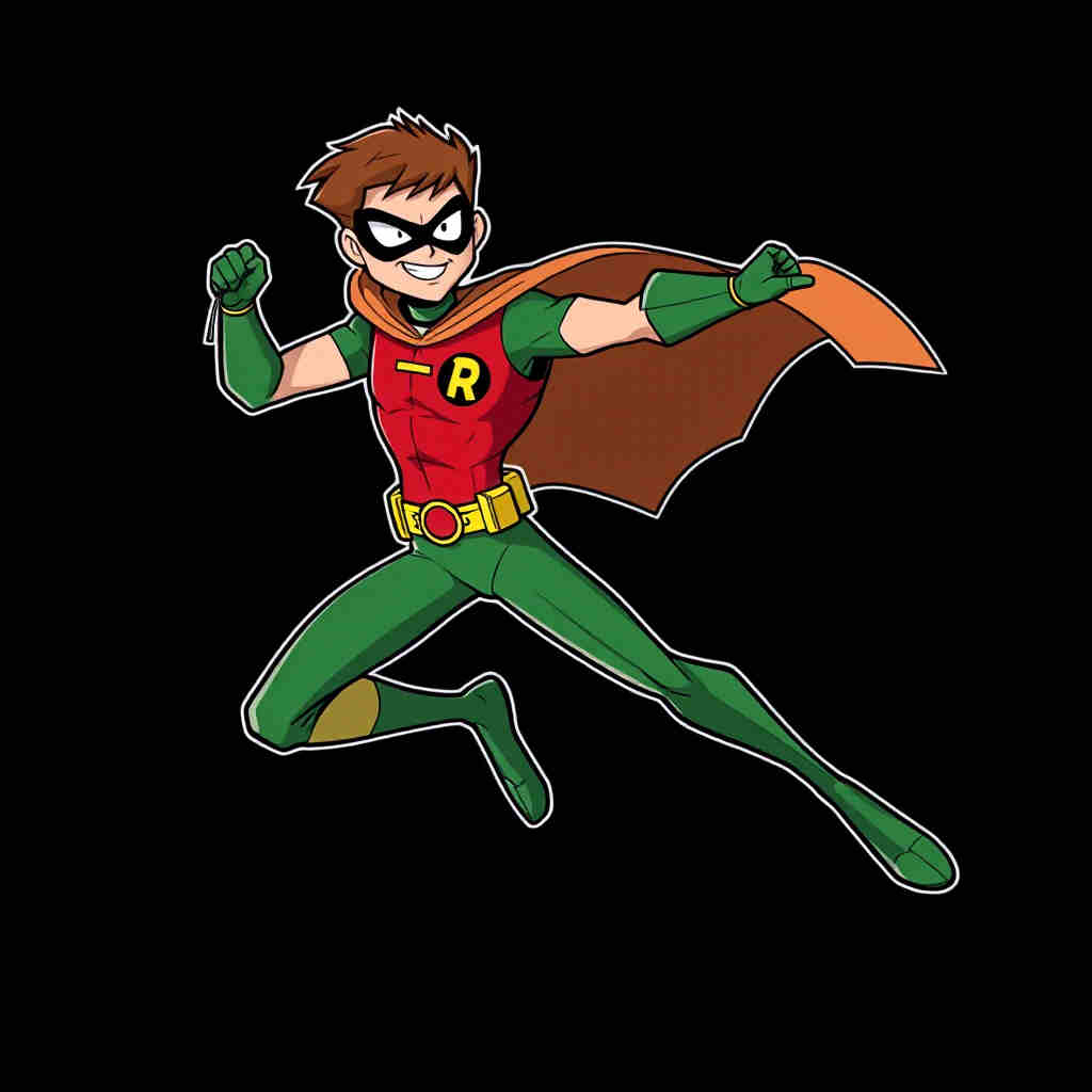 Action Pose Robin - Cartoon Accu