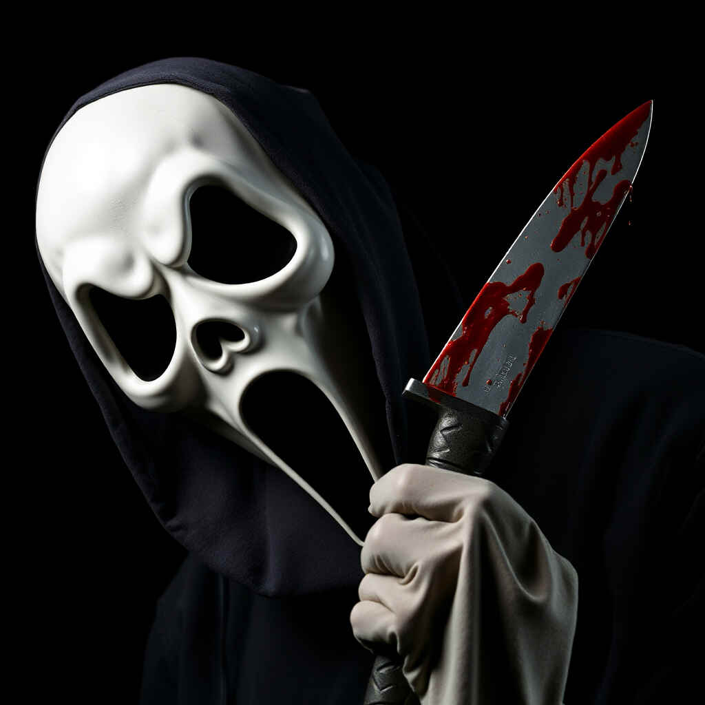 Bloody Ghost Face Knife Killer PFP