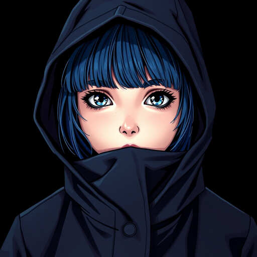 Coraline - Raincoat Hood Up