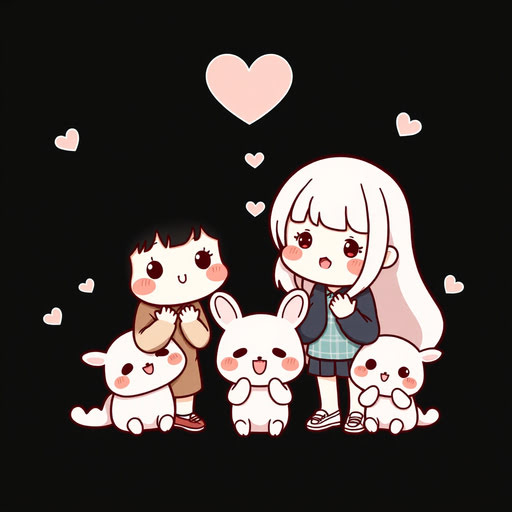 Cute Matching PFP | Kawaii Blush Friends