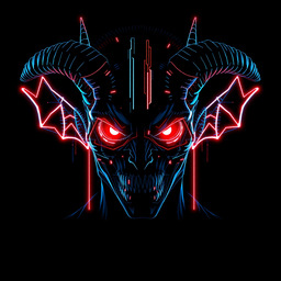 Cyber Demon PFP | Horror Profile Picture