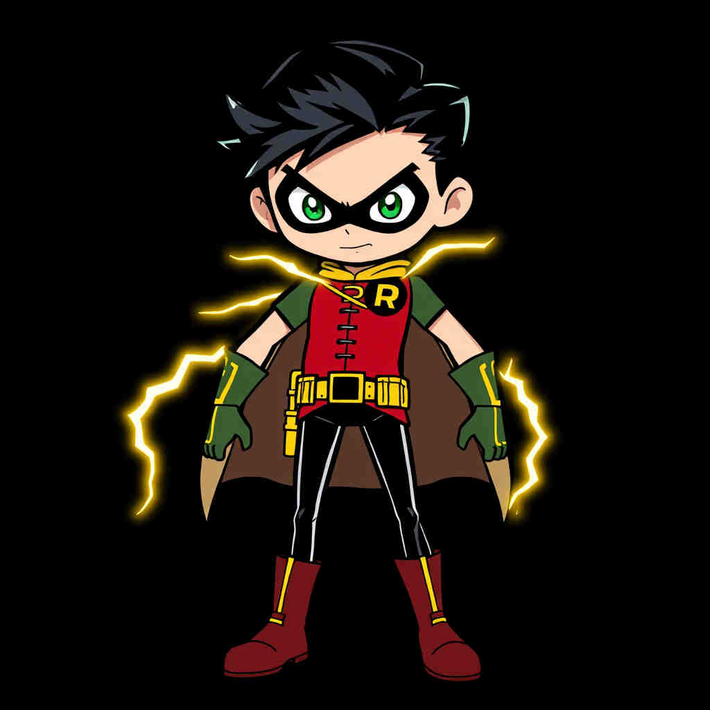 Robin with lightning effects from chest emblem