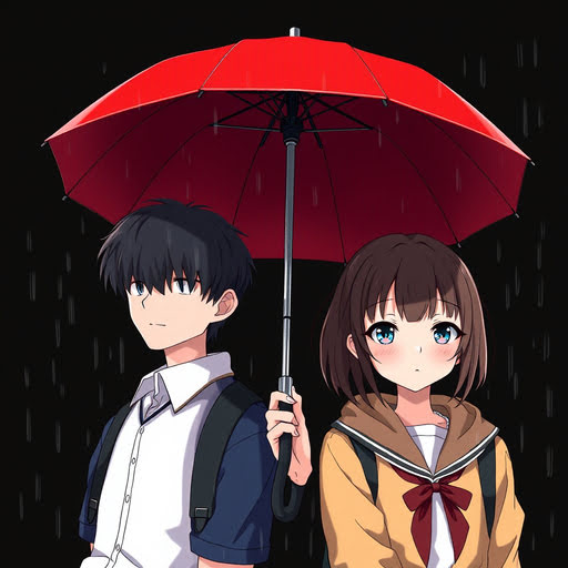 Matching PFP | Rainy School PFP