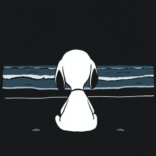 Snoopy Melancholy Shore