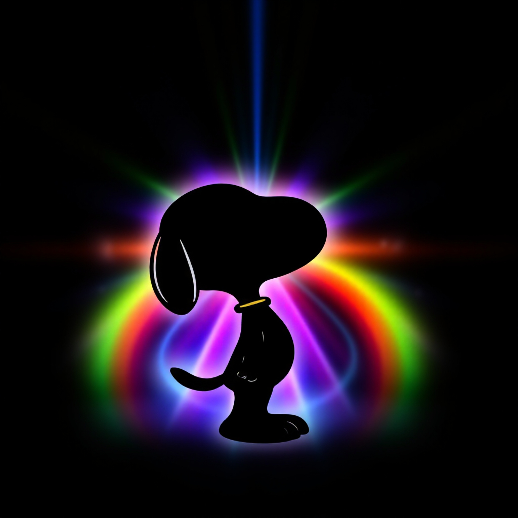 Snoopy Rainbow Aura