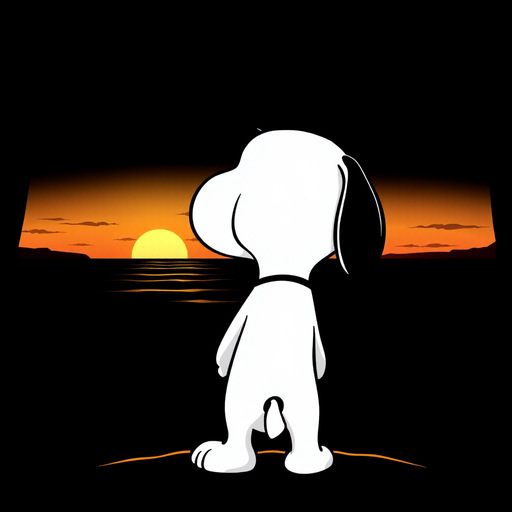 Snoopy Sunset