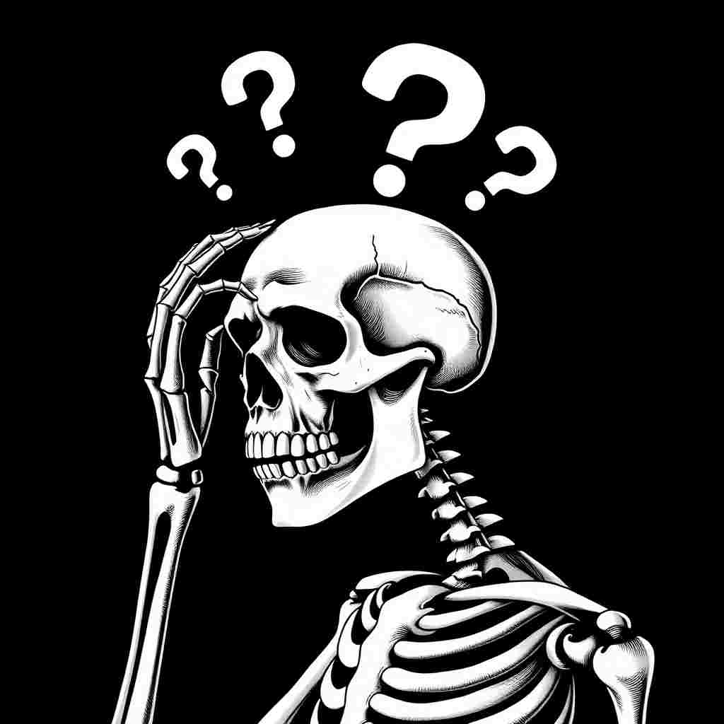 onfused Skeleton | Thinking PFP