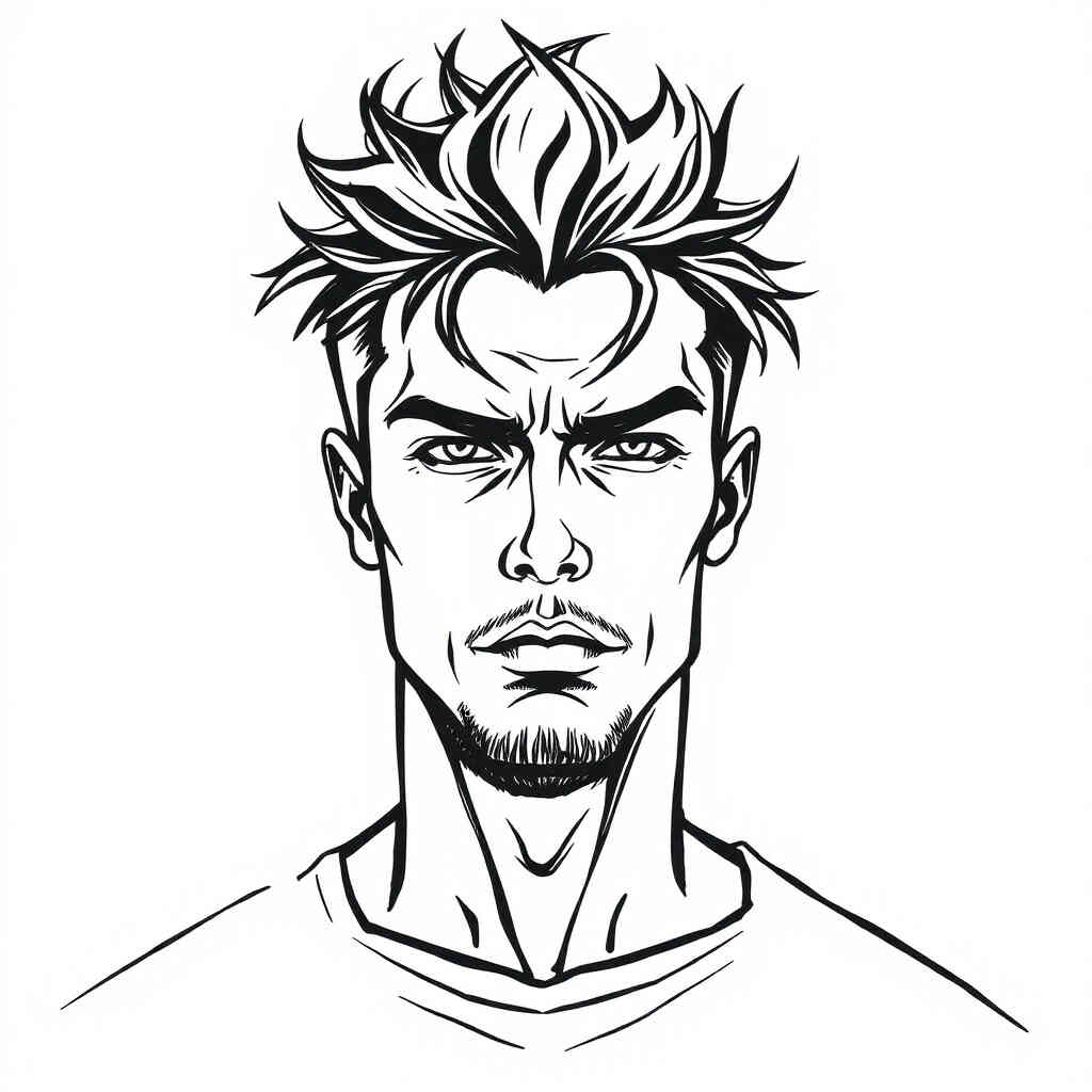 Bad boy FB profile picture drawing