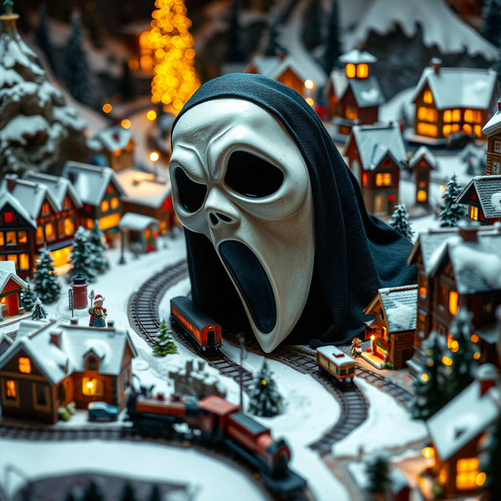 Ghostface Christmas Village | Holiday PFP