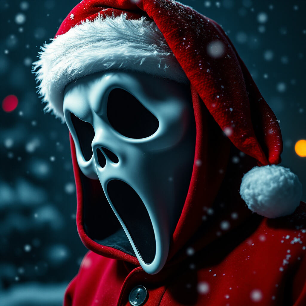 Ghostface in Santa Hat