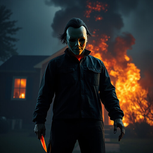 Michael Myers Fire | Horror PFP