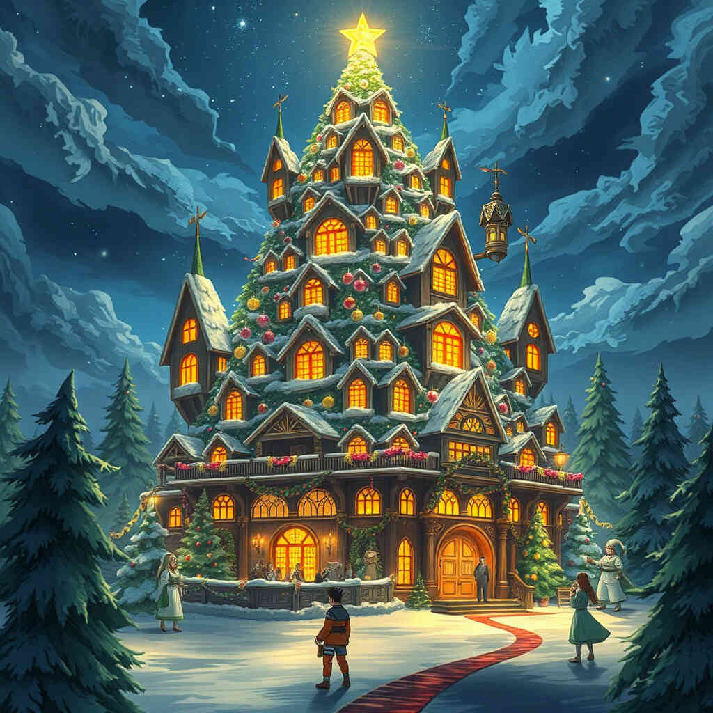 Naruto Christmas Tree Castle | Fantasy PFP