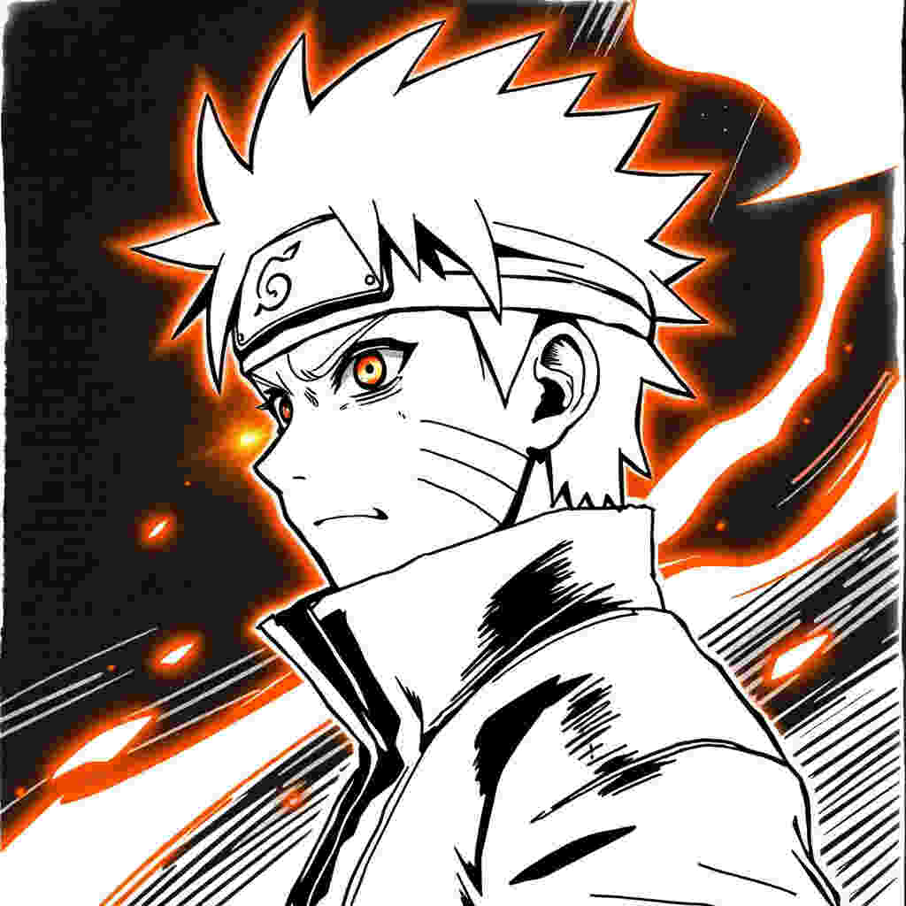 Naruto Manga Glow Art | Profile Pictures