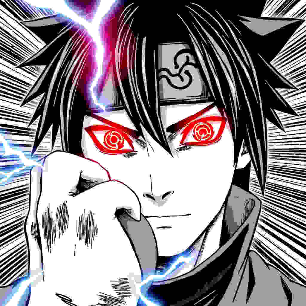 Sasuke Manga Glow Art | Avatar