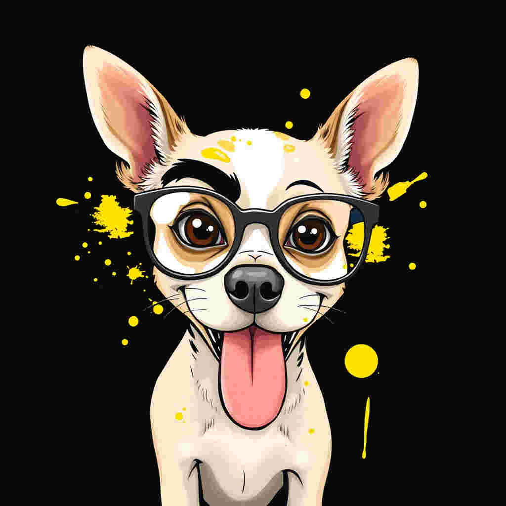 Dog with smug expression and raised eyebrow