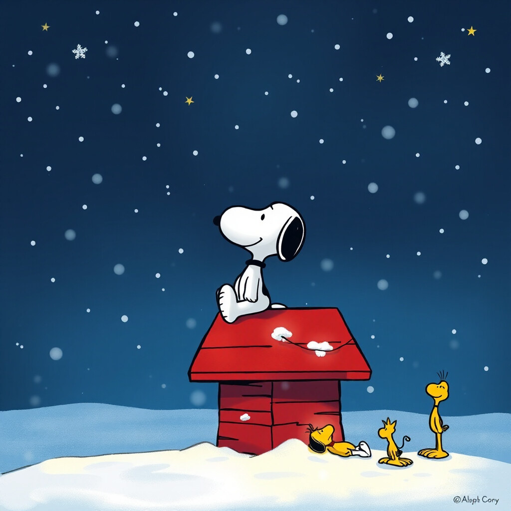 Snoopy Christmas Eve Watcher Peanuts PFP