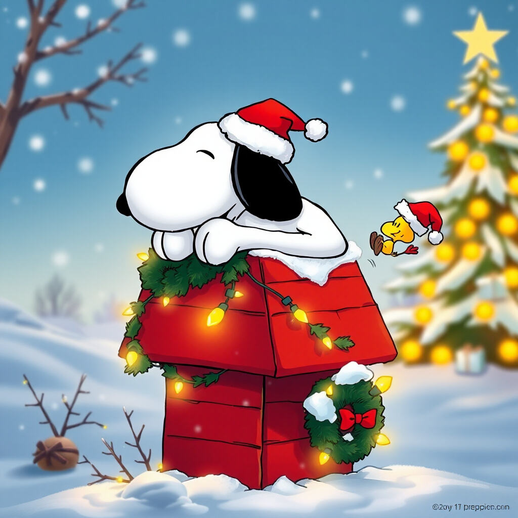 Snoopy Christmas House | Peanuts PFP