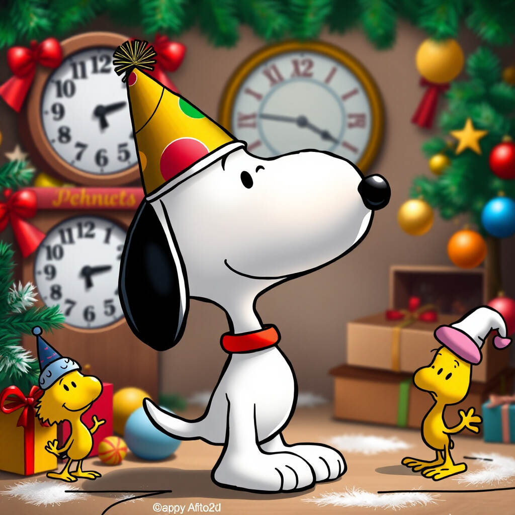 Snoopy New Year's Eve | Holiday PFP