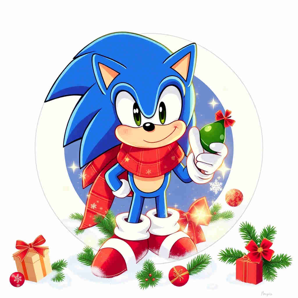 Sonic Christmas avatar circle