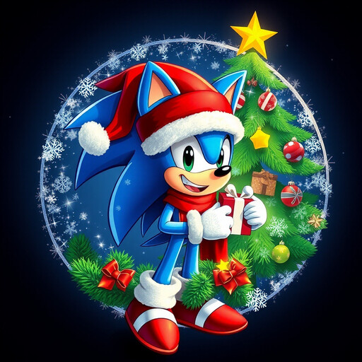 Sonic holiday avatar circle