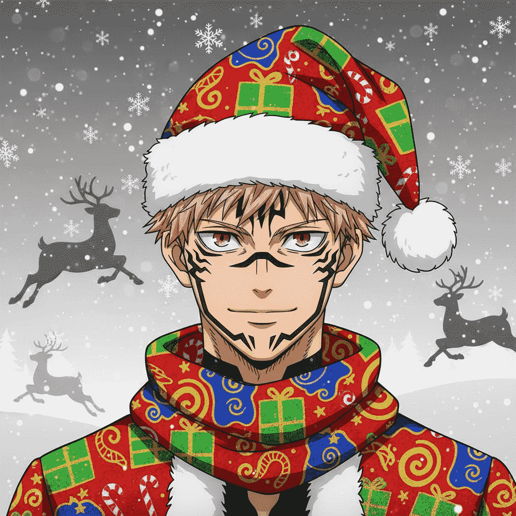 Sukuna Christmas King | Jujutsu Kaisen PFP