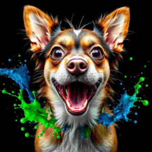 Dog shocked by water with hilarious facial expression