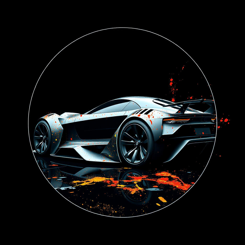 Concept car pfp 4k design circle