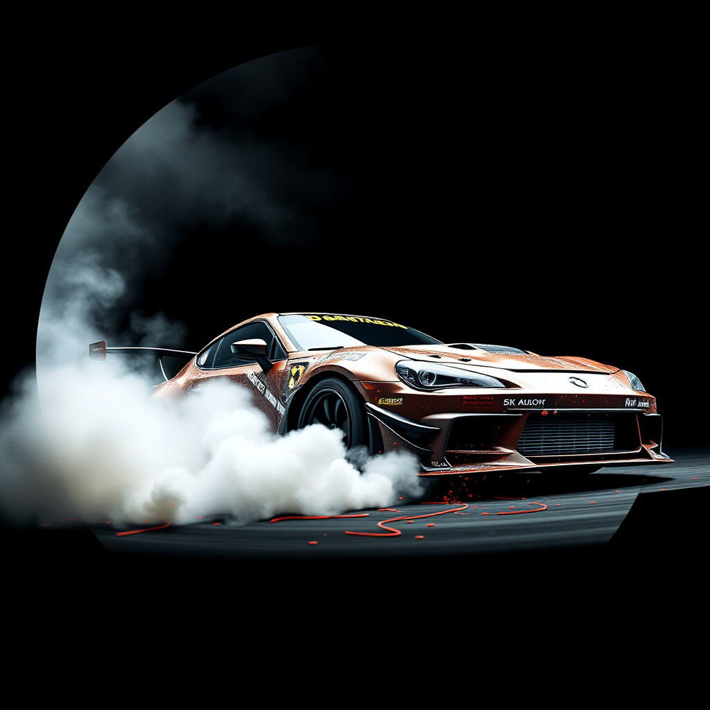 Drift car pfp 4k slide circle