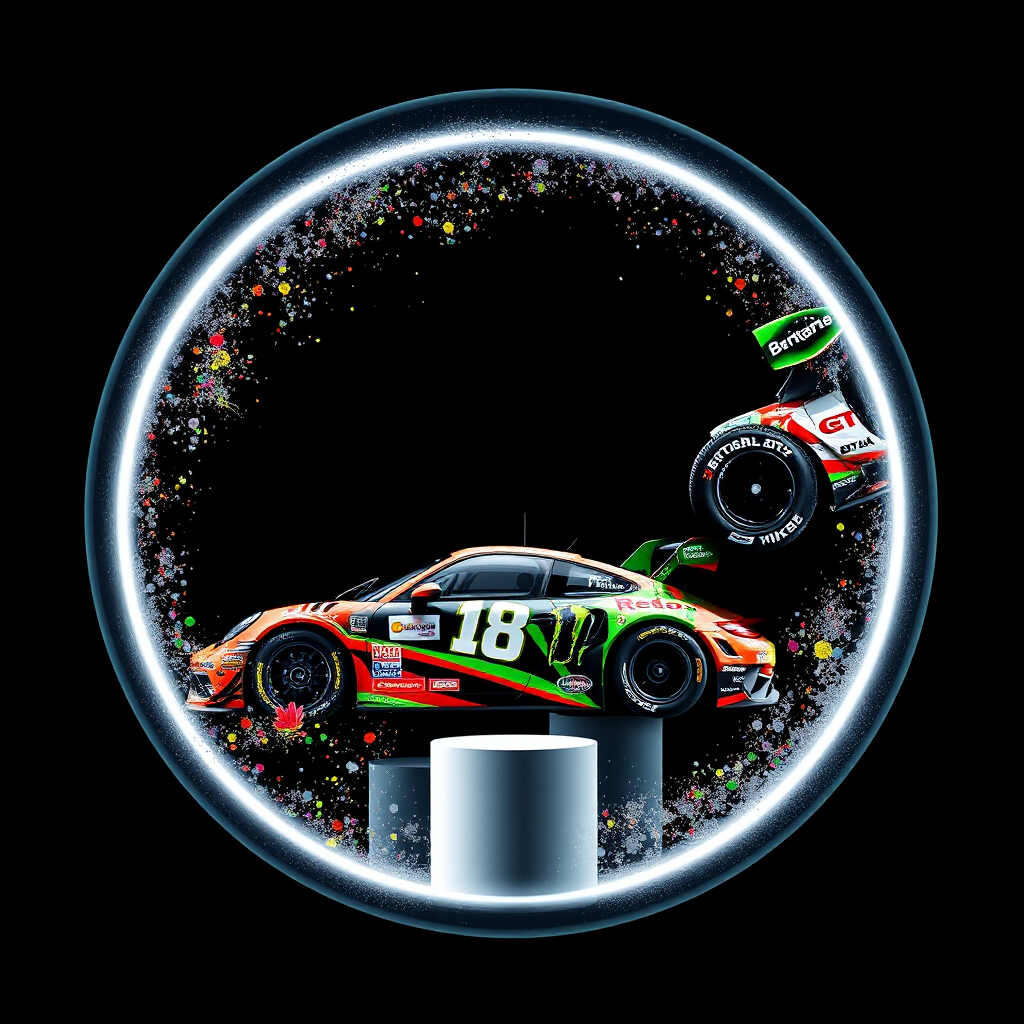 Race car pfp 4k track circle