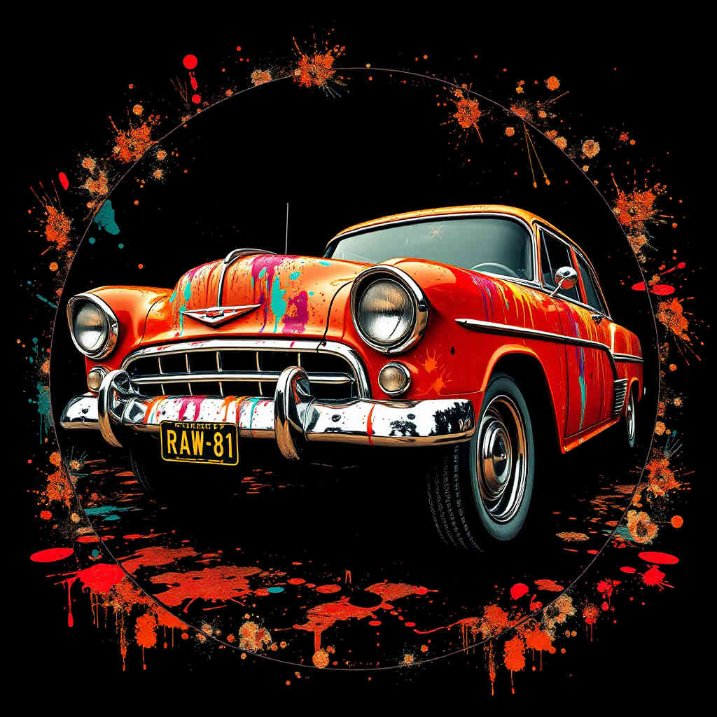 Retro car pfp 4k vintage circle