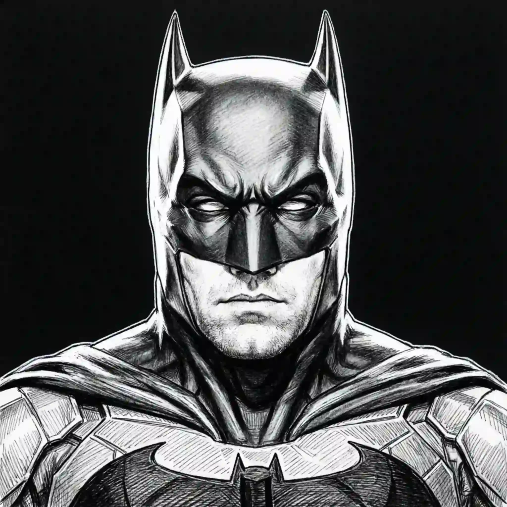 Batman Black PFP – Dark Knight Batsuit Close Up