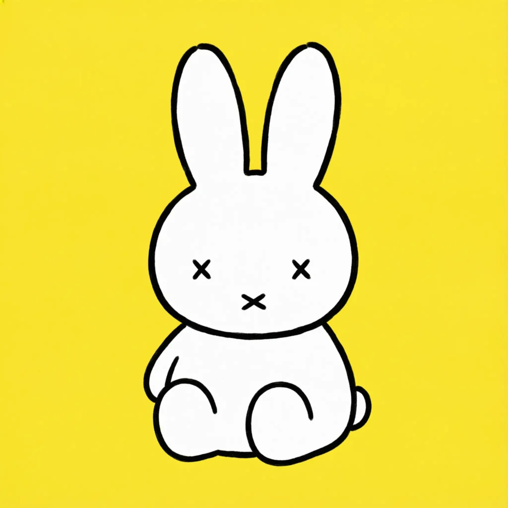Cute Miffy PFP – White Bunny Character Profile Picture
