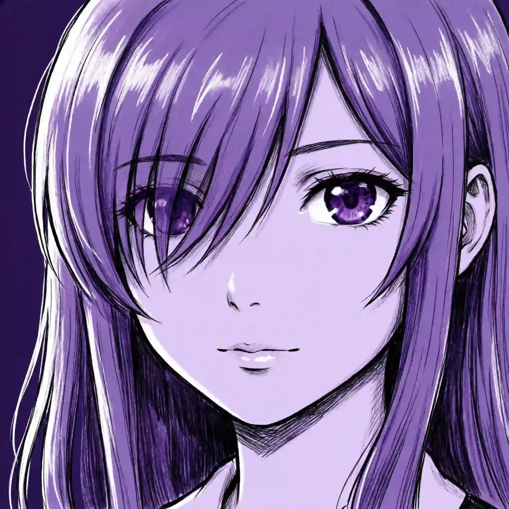 discord yuri ddlc pfp profile avatar doki doki purple