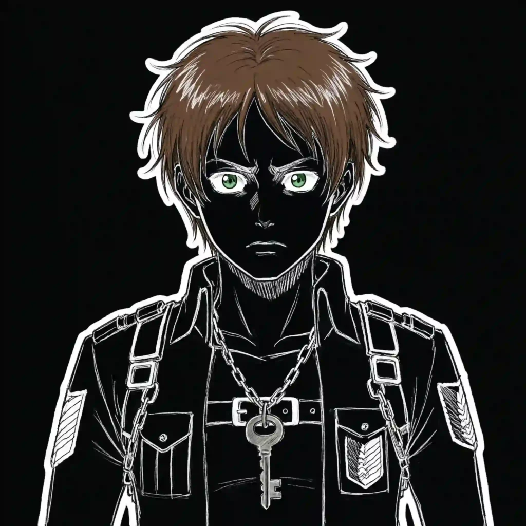 Eren Black PFP – Founding Titan Key