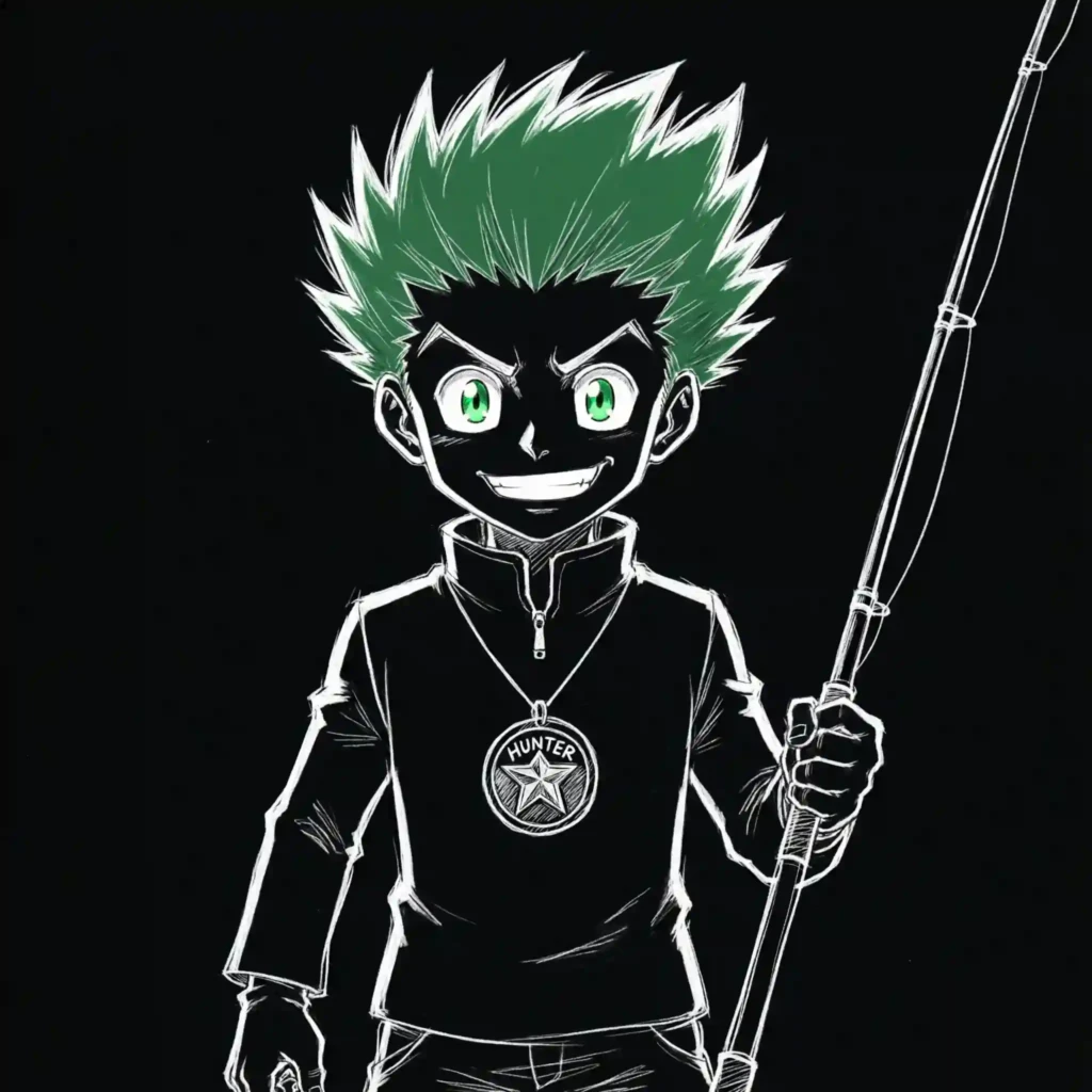 Gon Black PFP – Determined Hunter