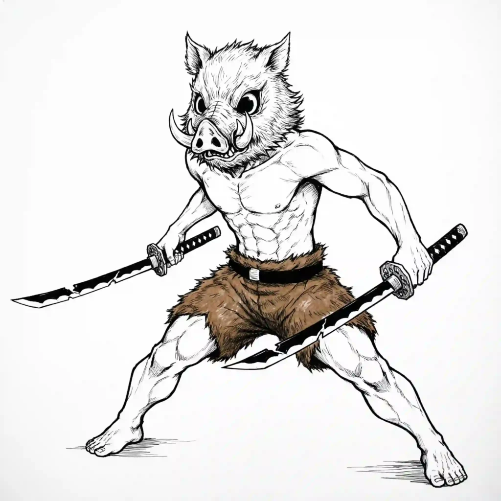 Inosuke Black PFP – Beast Breathing