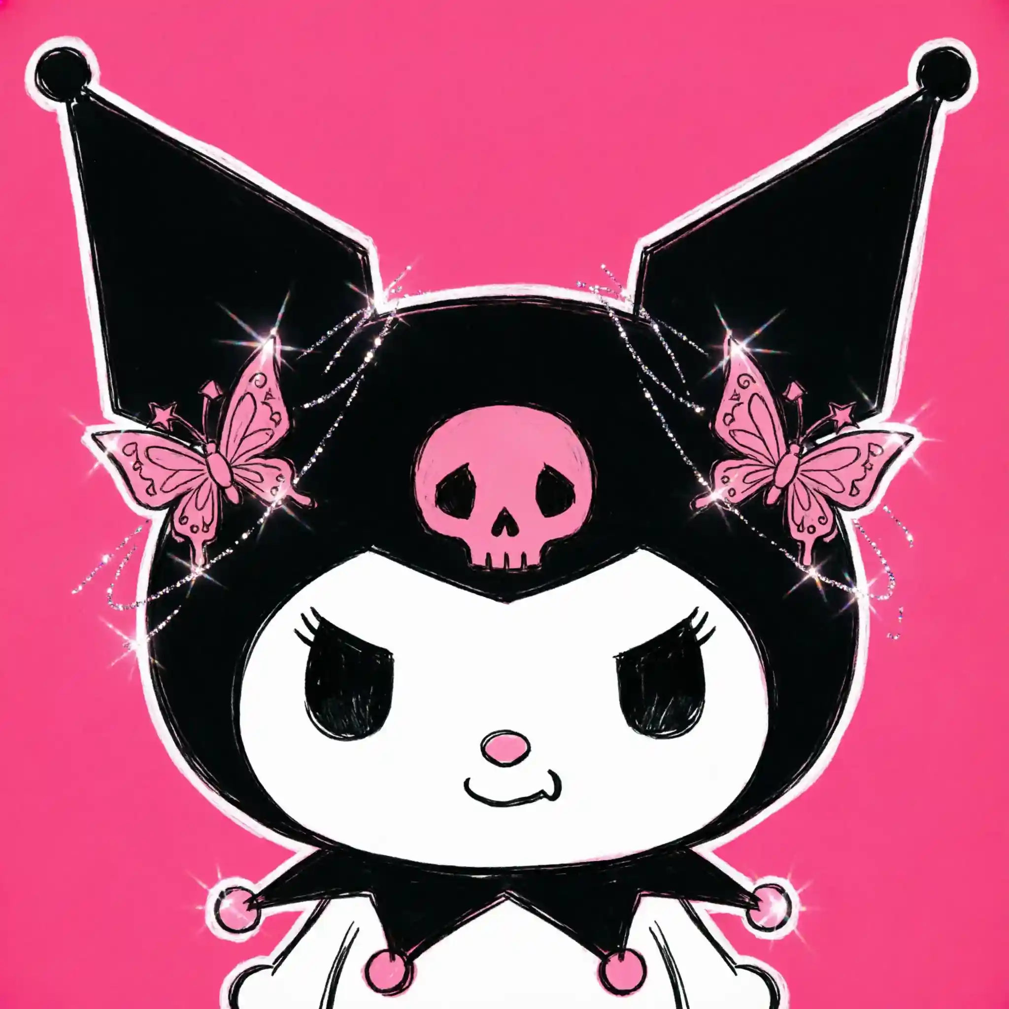 kuromi pfp y2k retro 2000s aesthetic bunny