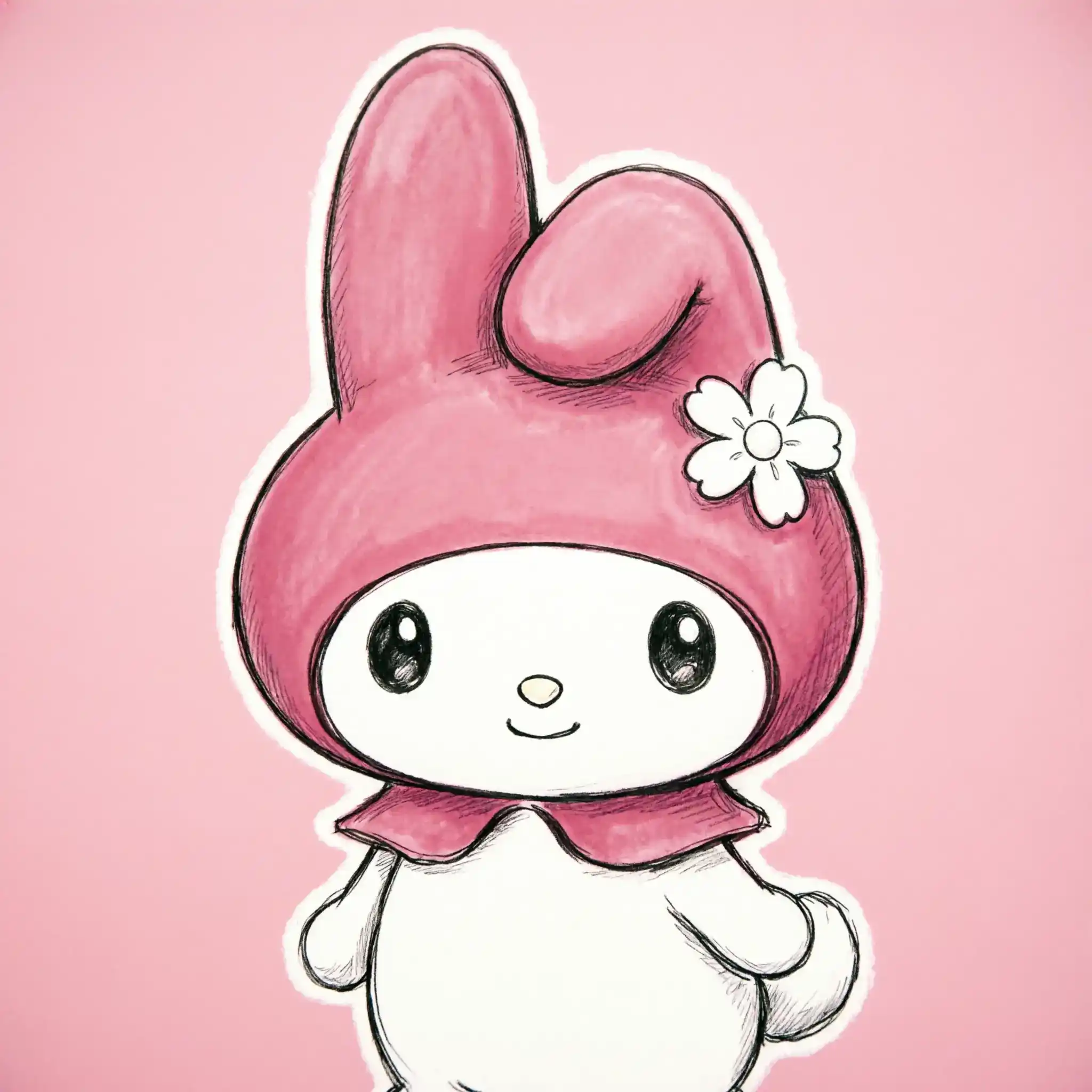 my melody pfp sanrio bunny hood classic character