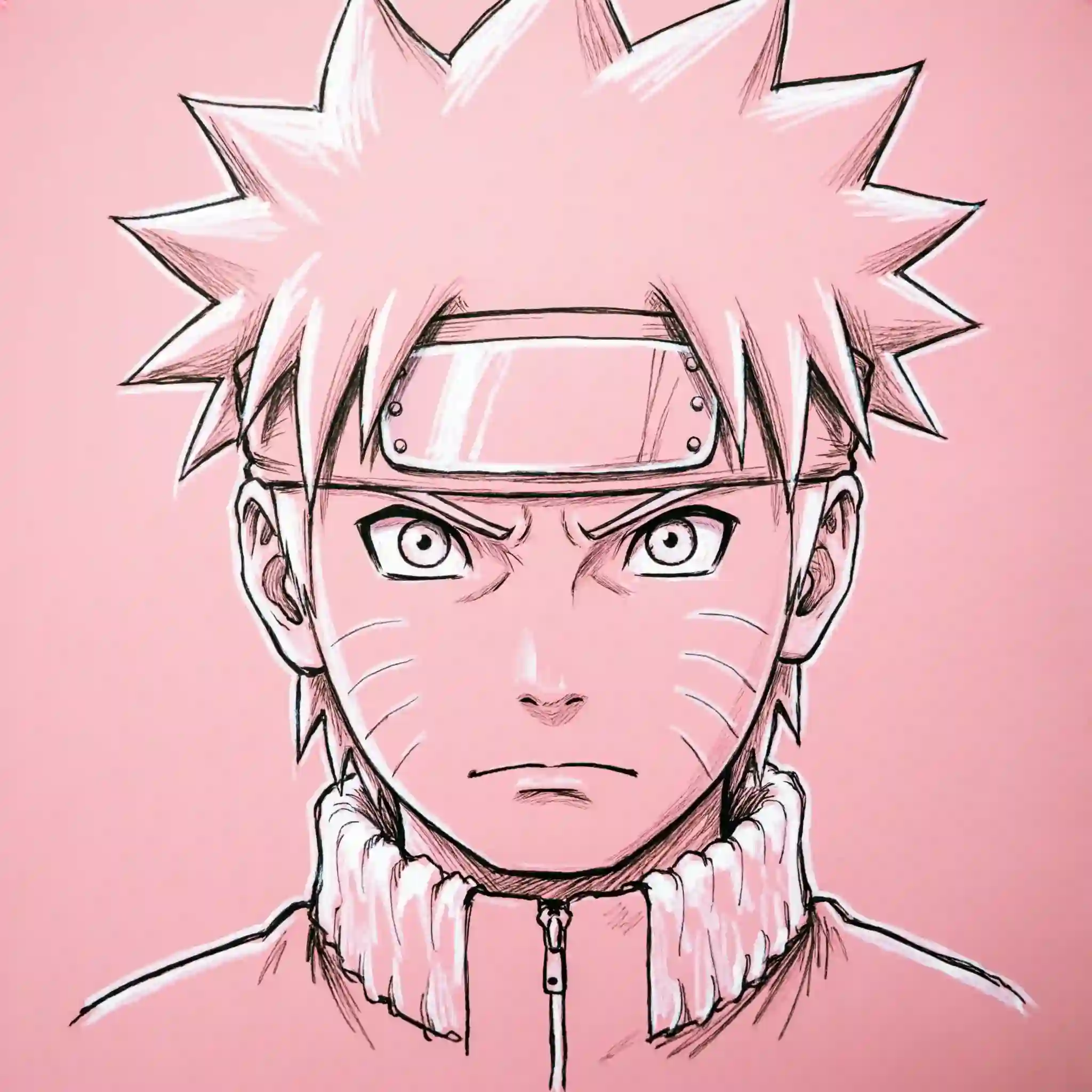 pink pfp naruto uzumaki whisker marks headband