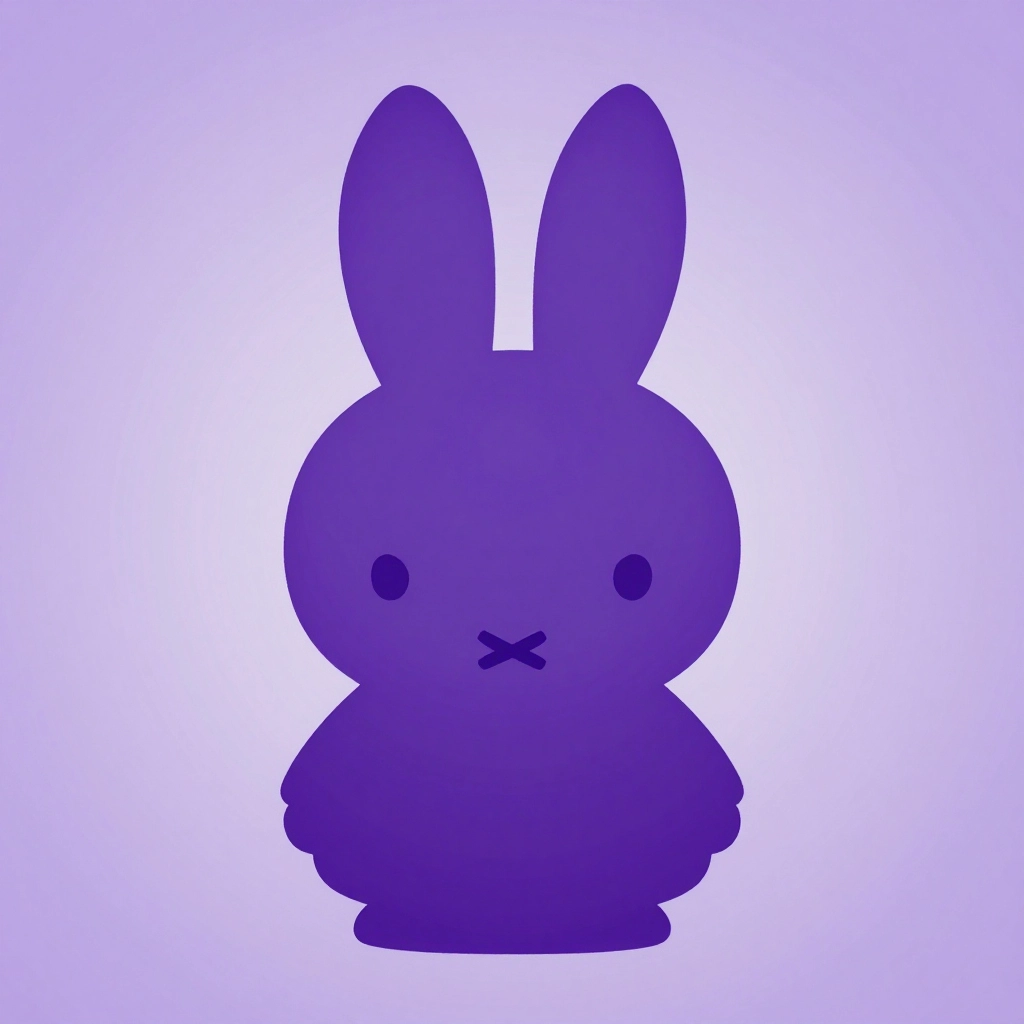 Purple Miffy PFP – Violet Themed Bunny Composition