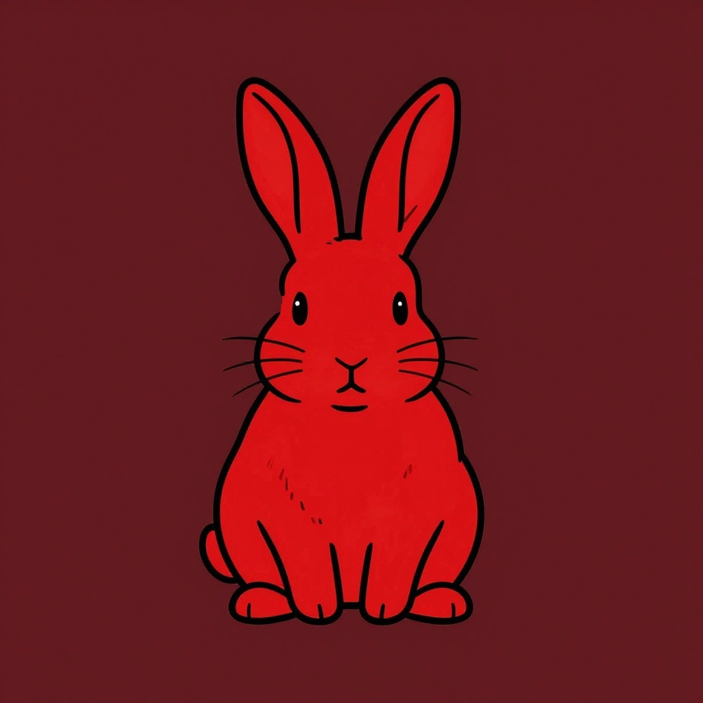 Red Bunny PFP – Cute Red Rabbit Profile