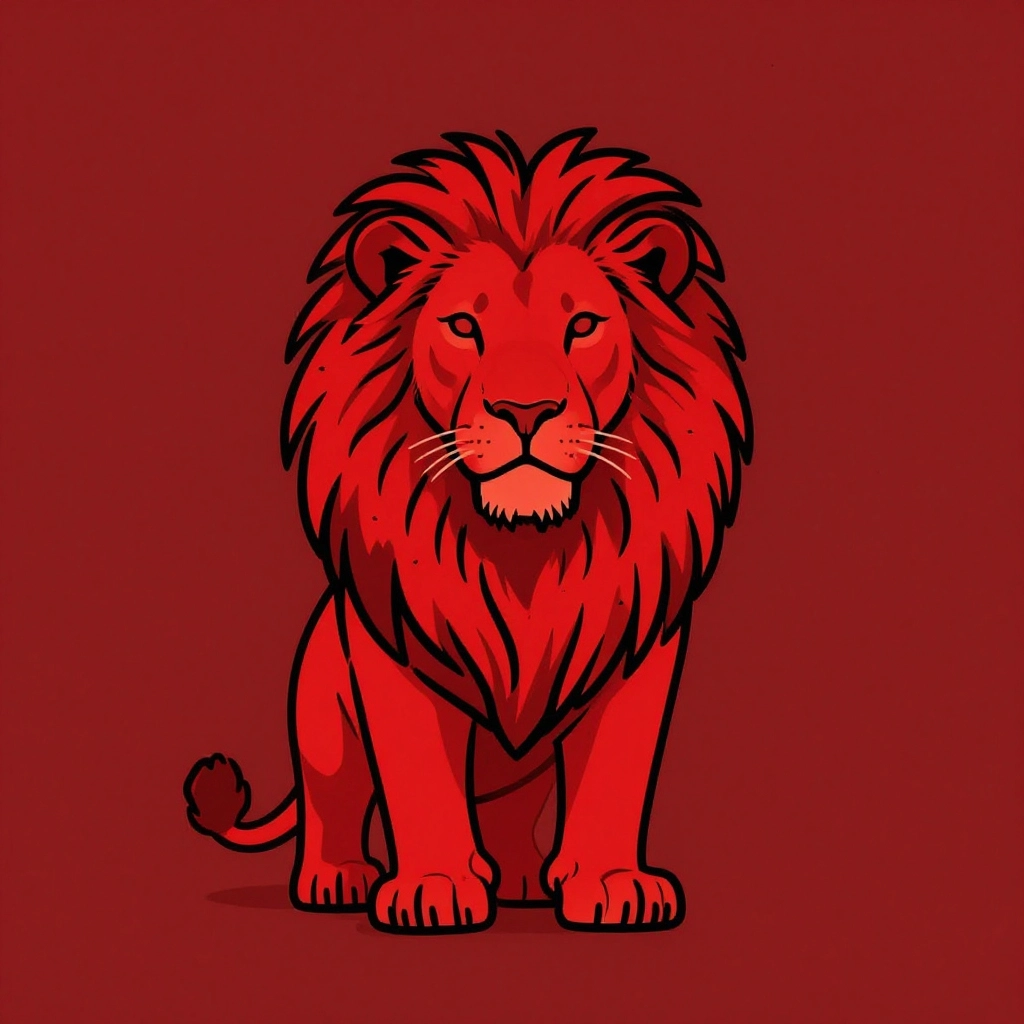 Red Lion PFP – Majestic Red Lion Profile