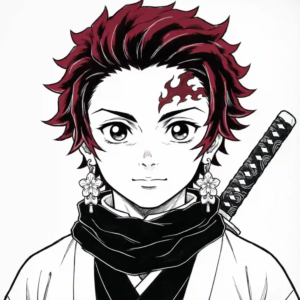 Tanjiro Black PFP – Water Hashira