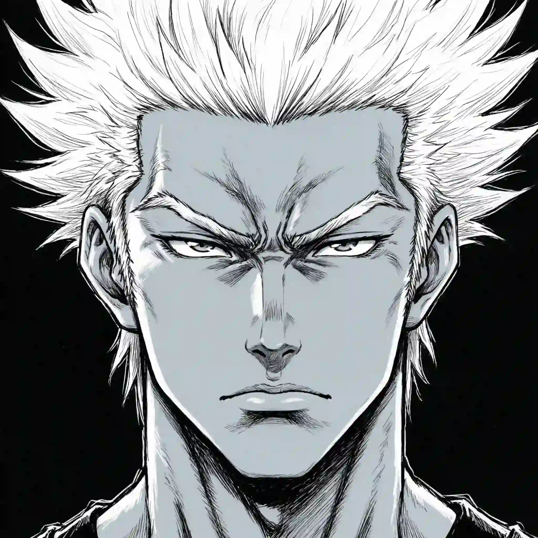 tuff anime pfp 4k high quality sharp details cool character