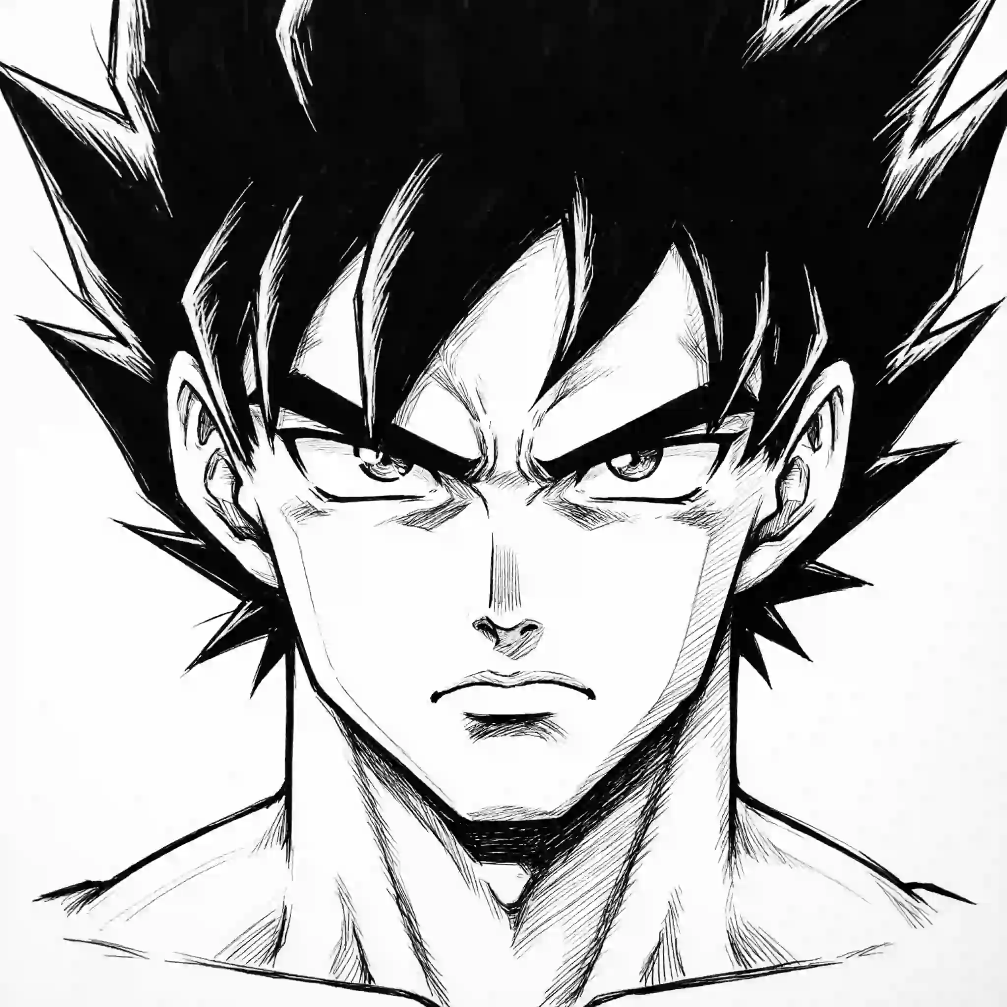 tuff anime pfp black and white monochrome cool character
