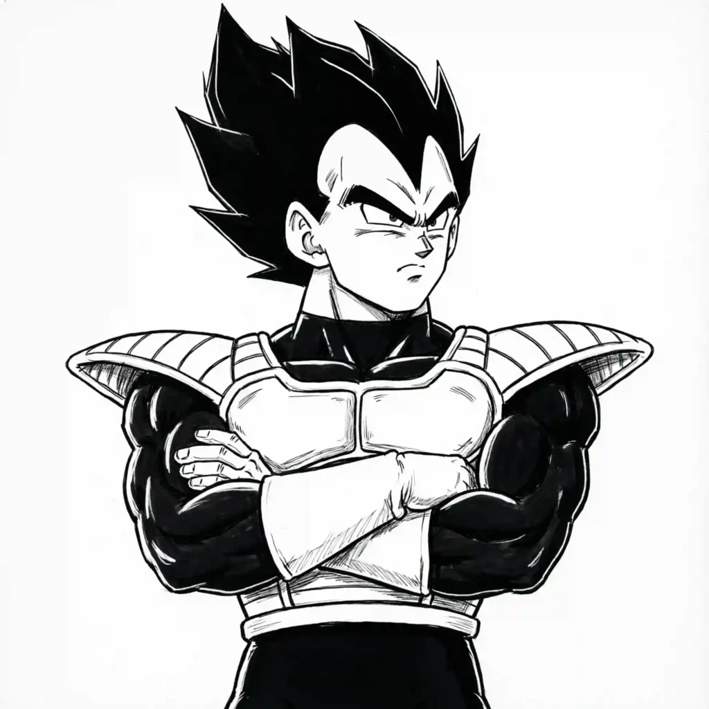 Vegeta Black PFP – Prince of Saiyans