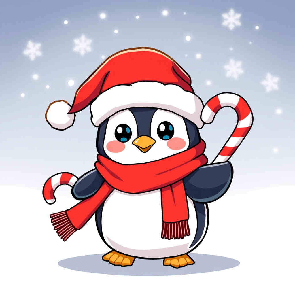 Christmas Penguin Profile Pictur