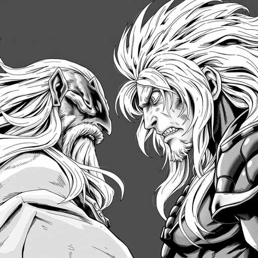 Griffith vs Guts Mono Berserk Manga PFP
