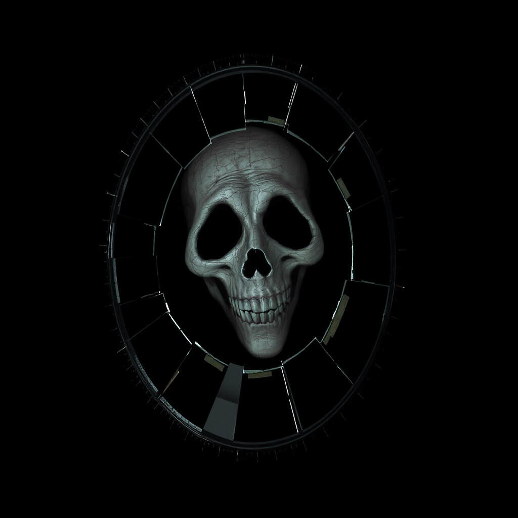 Mirror Ghost Face Broken Reflection PFP