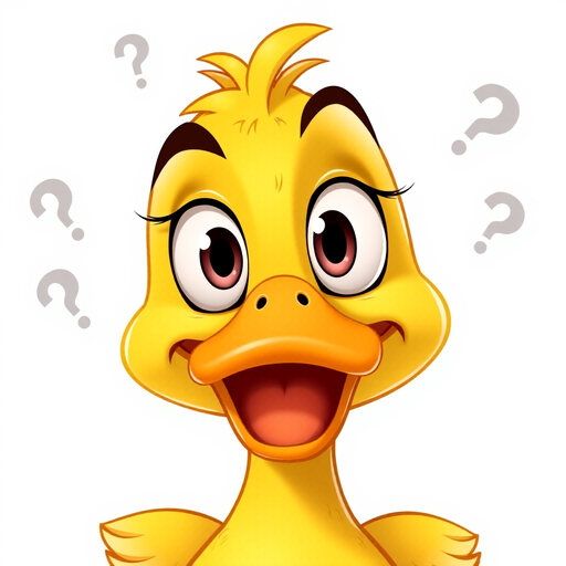 Shocked Duck Quack Attack PFP